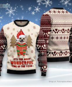 Dog Ugly Christmas Sweater, Chihuahua The Most Beautiful Time Ugly Christmas Sweater, Funny Xmas Sweater Dog Ugly Christmas Sweater, Chihuahua The Most Beautiful Time Ugly Christmas Sweater, Funny Xmas Sweater