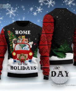Dog Ugly Christmas Sweater, Merry Christmas Pug And Snowman Ugly Ugly Christmas Sweater, Funny Xmas Sweater