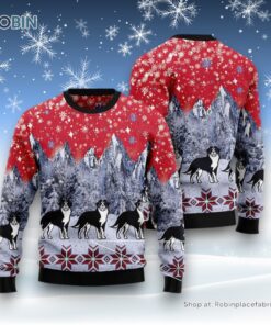 Dog Ugly Christmas Sweatshirt, Sweater, Bernese Mountain Dog Snow Ugly Christmas Sweatshirt, Sweater, Funny Xmas Sweater