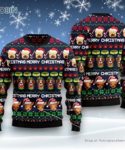 Dog Ugly Christmas Sweatshirt, Sweater, Dog Cute Face Ugly Christmas Sweatshirt, Sweater, Funny Xmas Sweater