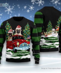 Dog Ugly Christmas Sweatshirt, Sweater, Merry Christmas Pug Ugly Christmas Sweatshirt, Sweater, Funny Xmas Sweater