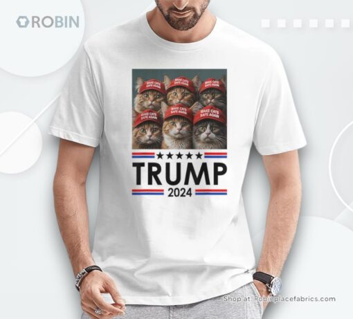 Donald Trump Make Cats Safe Again 2024 Debate Shirt