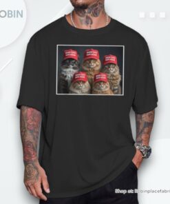 Donald Trump Make Cats Safe Again Red Hat 2024 Debate Shirt