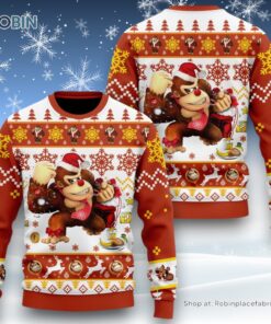 Donkey Kong Christmas Sweater and Sweatshirt