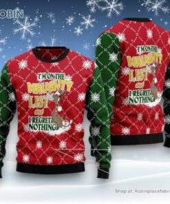 Donkey Naughty List Ugly Christmas Sweater