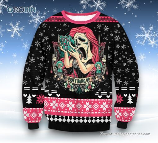 Don’t Hang Up Scream Ugly Sweater and Sweatshirt