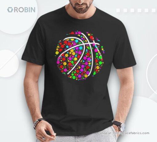 Dots Basketball Lover Player Ball Dot Day Boys Shirt