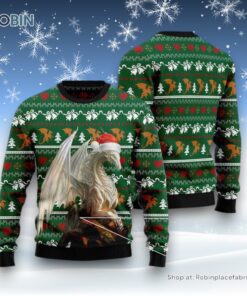 Dragon Nice Ugly Christmas Sweater