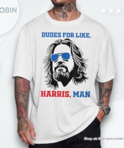 Dudes For Like Harris Man White Dude For Kamala Harris 2024 Shirt