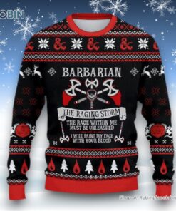 Dungeons & Dragons Classes Barbarian Sweater and Sweatshirt