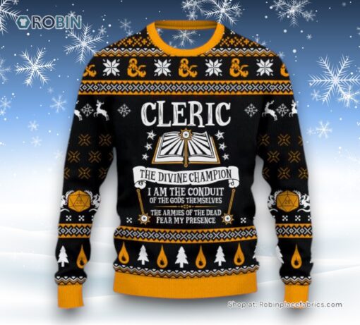 Dungeons & Dragons Classes Cleric Sweater and Sweatshirt
