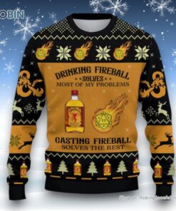 Dungeons & Dragons Drinking Fireball Solves Most Of My Problems Casting Fireball Solves The Rest Ugly Sweater and Sweatshirt Dungeons & Dragons Drinking Fireball Solves Most Of My Problems Casting Fireball Solves The Rest Ugly Sweater and Sweatshirt