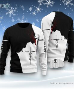 Easter Jesus Ugly Christmas Sweatshirt, Sweater For Men & Women, Christian Sweater, God Gift