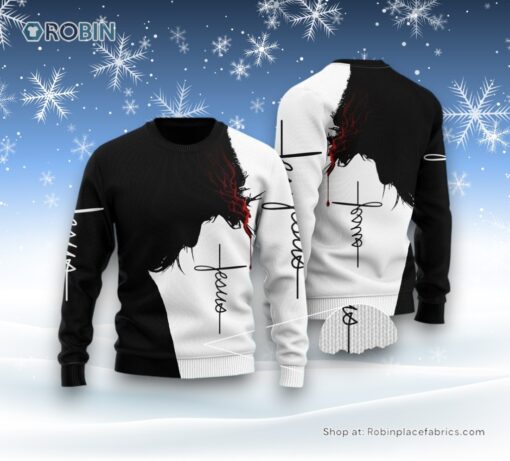 Easter Jesus Ugly Christmas Sweatshirt, Sweater For Men & Women, Christian Sweater, God Gift