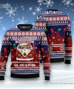 Elephant Hippie Girl Ugly Christmas Sweater