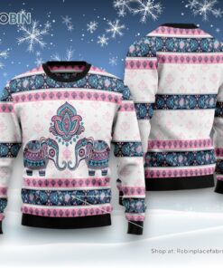 Elephant Mandala Ugly Christmas Sweater