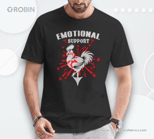 Emotional Support Chicken Emotional Support Cock Shirt