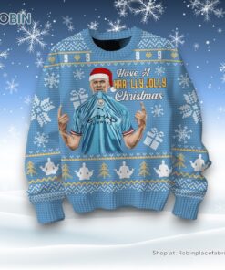 Erling Haaland Have A Haa lly Jolly Christmas Ugly Sweater and Sweatshirt