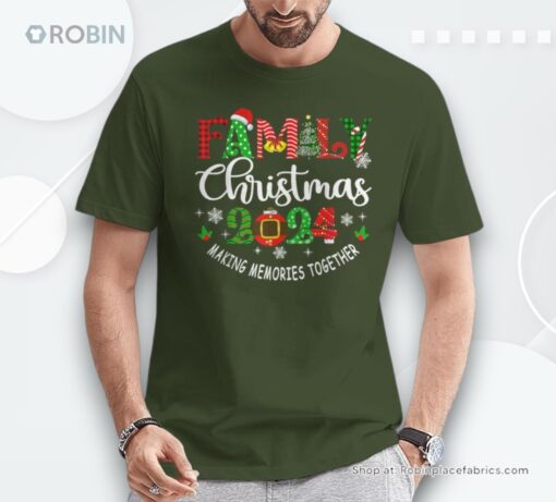 Family Christmas 2024 Matching Outfit Xmas Squad Santa Group Shirt