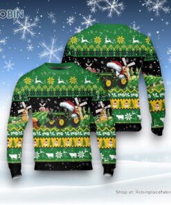 Farm Tractor Christmas Ugly Christmas Sweater, Christmas Gift, Farmers Sweater Farm Tractor Christmas Ugly Christmas Sweater, Christmas Gift, Farmers Sweater
