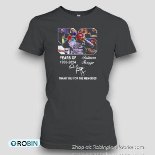 Fatman Scoop 56 Years Of 1968 2024 Thank You For The Memories Unisex Shirt