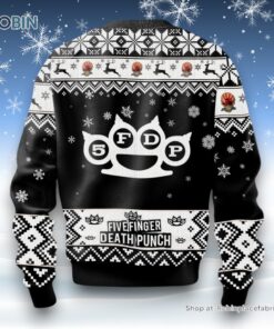 Fivefinger Death Punch Baseball Design Ugly Sweater and Sweatshirt