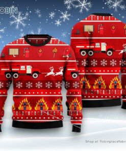 Firefighter Ugly Christmas Sweater