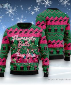 Flamingle Bells Ugly Christmas Sweater