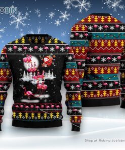 Flamingo Reindeer Ugly Christmas Sweater