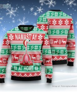 Flamingo Yoga Christmas Ugly Christmas Sweater
