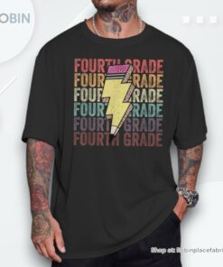 Fourth Grade Lightning Bolt Pencil 1St Day Of 4Th Grade Shirt