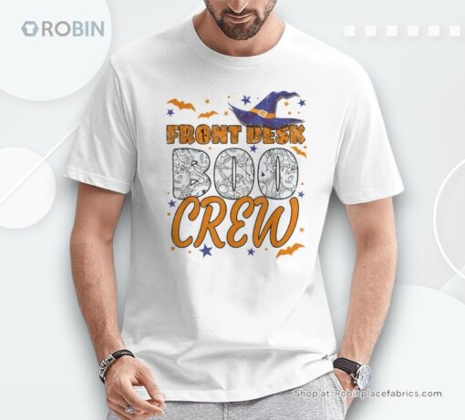 Front Desk Boo Crew Halloween Receptionist Matching Shirt