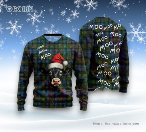 Funny Angus Cow Christmas Ugly Christmas Sweaters For Men Women, Christmas Gift, Farmers Sweater