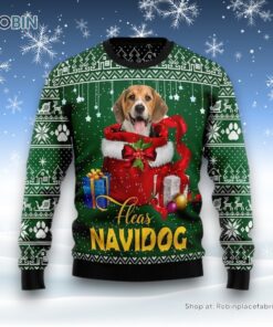 Funny Christmas Gift Beagle Ugly Christmas Sweater, Christmas Gift For Dog Love