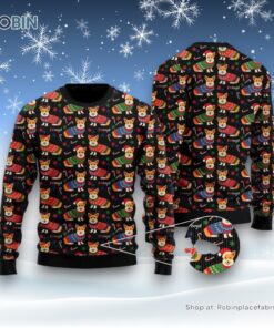Funny Corgi Dog Lover Ugly Christmas Sweater, Christmas Gift For Dog Love