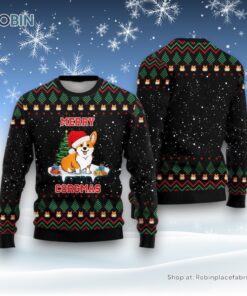 Funny Corgi Dog Merry Corgmas Ugly Christmas Sweater, Christmas Gift For Dog Love