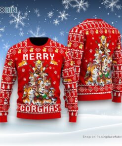 Funny Corgi Merry Corgmas Ugly Christmas Sweater, Christmas Gift For Dog Love Funny Corgi Merry Corgmas Ugly Christmas Sweater, Christmas Gift For Dog Love