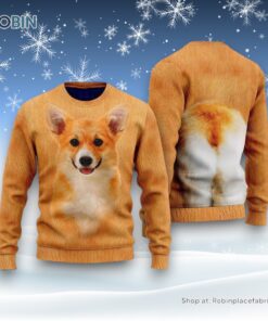 Funny Corgi Ugly Christmas Sweatshirt, Sweater, Christmas Gift For Dog Love
