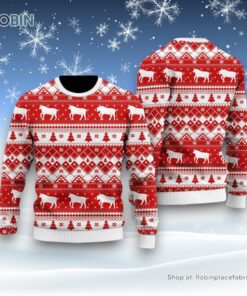 Funny Cows In Snow Ugly Christmas Sweater For Men And Women, Farm Ugly Sweater