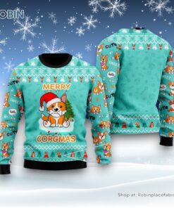 Funny Dog Merry Corgmas Christmas Ugly Christmas Sweatshirt, Sweater, Christmas Gift For Dog Love