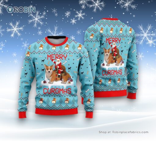 Funny Dog Merry Corgmas Ugly Christmas Sweatshirt, Sweater, Christmas Gift For Dog Love