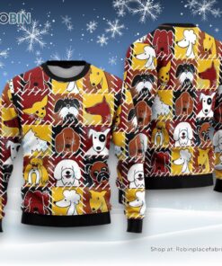 Funny Dog Sad Face Christmas Ugly Christmas Sweater, Christmas Gift For Dog Love