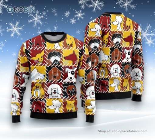 Funny Dog Sad Face Christmas Ugly Christmas Sweater, Christmas Gift For Dog Love