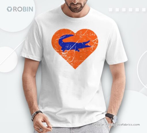 Gators In Heart I Love Gators Shirt