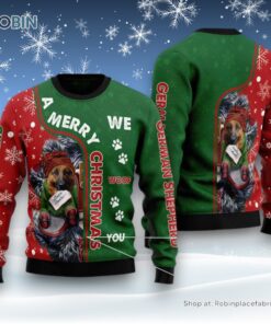 German Shepherd Merry Christmas Ugly Christmas Sweater