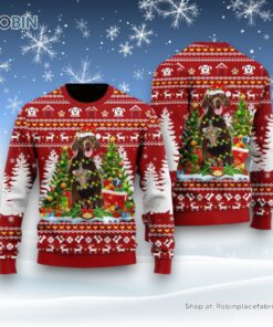 German Shorthaired Dog Ugly Christmas Sweatshirt, Sweater, Christmas Gift For Dog Love