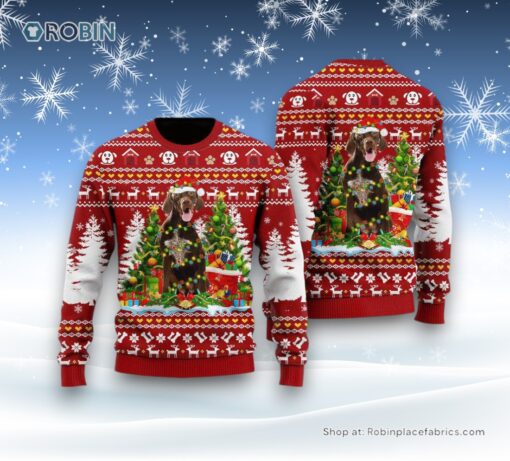 German Shorthaired Dog Ugly Christmas Sweatshirt, Sweater, Christmas Gift For Dog Love