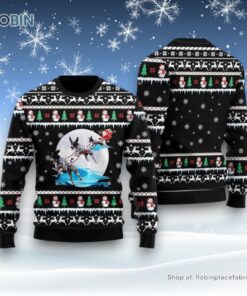 German Shorthaired Pointer Santa On Highway Ugly Christmas Sweater, Christmas Gift For Dog Love