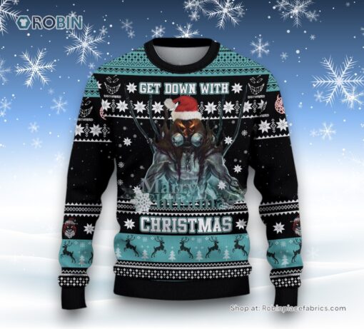 Get Down With Christmas Disturbed Custom Ugly Sweater and Sweatshirt