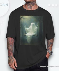 Ghost On The Swing Spooky Gothic Dark Academia Halloween Shirt Ghost On The Swing Spooky Gothic Dark Academia Halloween Shirt